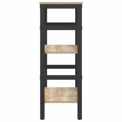 Ensemble à manger de jardin coussins 7pcs Noir Résine tressée 479341479341