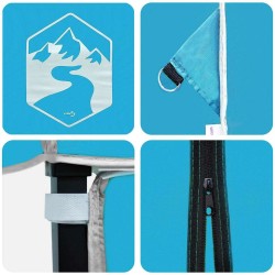 Salon de jardin 8 pcs avec coussins gris clair résine tressée 479398479398