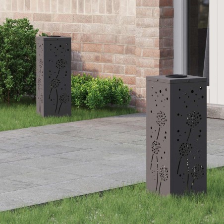 Salon de jardin avec coussins 7 pcs gris clair résine tressée 479485479485