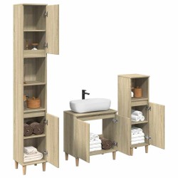 Salon de jardin avec coussins 9 pcs beige résine tressée acacia 479527479527