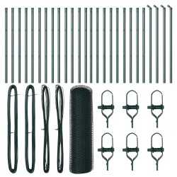 Salon de jardin avec coussins 7 pcs noir résine tressée acacia 479711479711