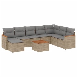 Ensemble de salle à manger pour jardin 9 pcs Blanc 479758479758