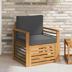 Chaises de jardin lot de 8 avec coussins Bois de teck massif 479950479950