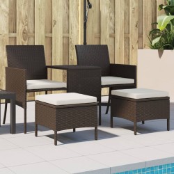 Salon de jardin 11 pcs avec coussins gris résine tressée 480093480093