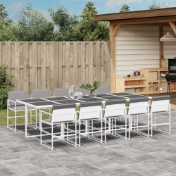 Salon de jardin 7 pcs avec coussins taupe bambou 480174480174