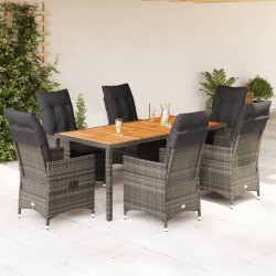 Salon de jardin avec coussins 13 pcs beige résine tressée 480178480178