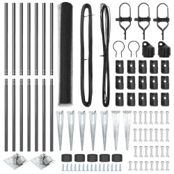 Ensemble à manger de jardin et coussins 9 pcs beige Poly rotin 480197480197