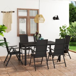 Ensemble de canapé de jardin 6 pcs Gris Poly rotin 480571480571
