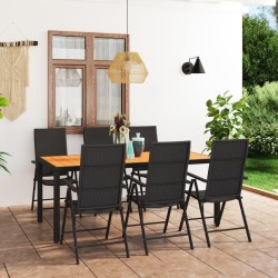 Ensemble de canapé de jardin 9 pcs Beige polyrotin 480579480579