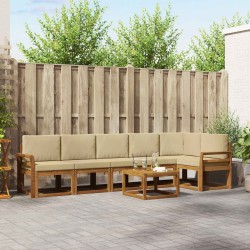 Salon de jardin avec coussins 13 pcs beige résine tressée 480915480915