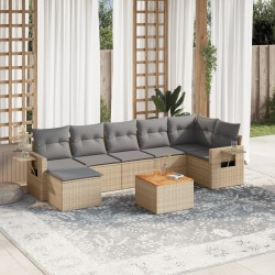Salon de jardin avec coussins 13 pcs noir résine tressée 480931480931