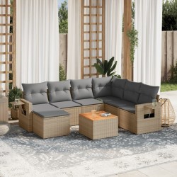 Salon de jardin avec coussins 13 pcs noir résine tressée 480932480932