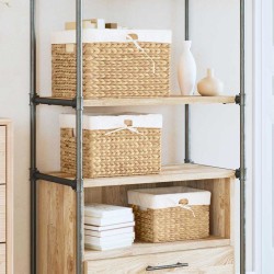 Salon de jardin avec coussins 7 pcs marron résine tressée 480987480987