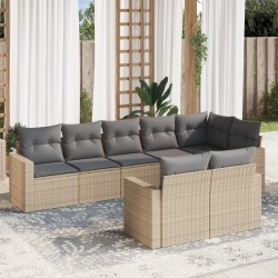 Salon de jardin avec coussins 12 pcs marron résine tressée 481204481204