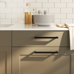 Ensemble à manger de jardin avec coussins 7 pcs Noir 481419481419