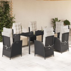 Chaises pliables de jardin lot de 8 avec coussins Bois d'acacia 481688481688