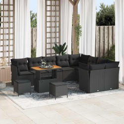 2 Pièce Sofa de milieu extérieur Bois d'Acacia Massif Naturel 481888481888