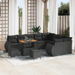 2 Pièce Sofa de milieu extérieur Bois d'Acacia Massif Naturel 481891481891