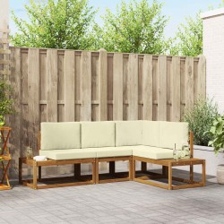 Salon de jardin 8 pcs avec coussins gris clair résine tressée 482362482362