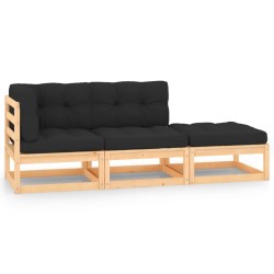 Salon de jardin avec coussins 10 pcs gris résine tressée 482505482505
