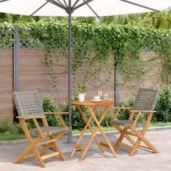 Salon de jardin 9 pcs avec coussins gris résine tressée 482526482526