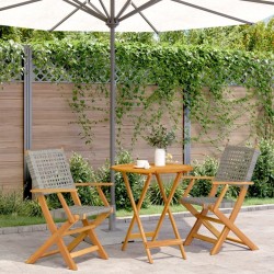 Salon de jardin 9 pcs avec coussins gris résine tressée 482528482528