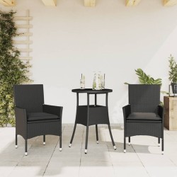 Salon de jardin 9 pcs avec coussins gris résine tressée 482543482543