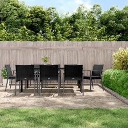 Ensemble de canapé de jardin 6 pcs Gris clair Poly rotin 482807482807