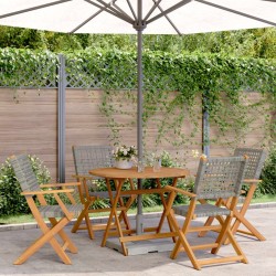 Ensemble de canapé de jardin 5 pcs Noir Poly rotin 482811482811