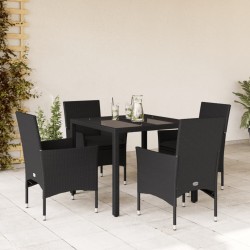 Ensemble de canapé de jardin 6 pcs Marron polyrotin 482820482820