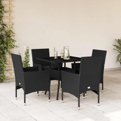 Ensemble de canapé de jardin 6 pcs Marron polyrotin 482860482860