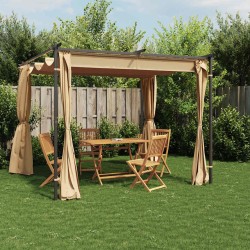 Ensemble à manger de jardin et coussins 7 pcs beige poly rotin 483337483337