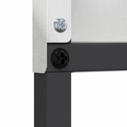 Lit avec des lumières à LED Gris clair 200 x 200 cm tissu 483744483744