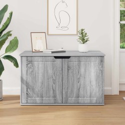 Cadre de lit avec tiroir Noir 120 x 190 cm Bois Ingénierie 483804483804