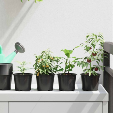 Salon de jardin 6 pcs avec coussins gris résine tressée 483941483941