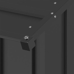 Cadre de lit Noir 100 x 200 cm Bois d'ingénierie 484043484043