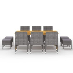 Ensemble de canapés d'extérieur 7 pcs Naturel 484182484182