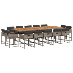 Ensemble de canapés d'extérieur 8 pcs Gris Naturel et Clair 484196484196