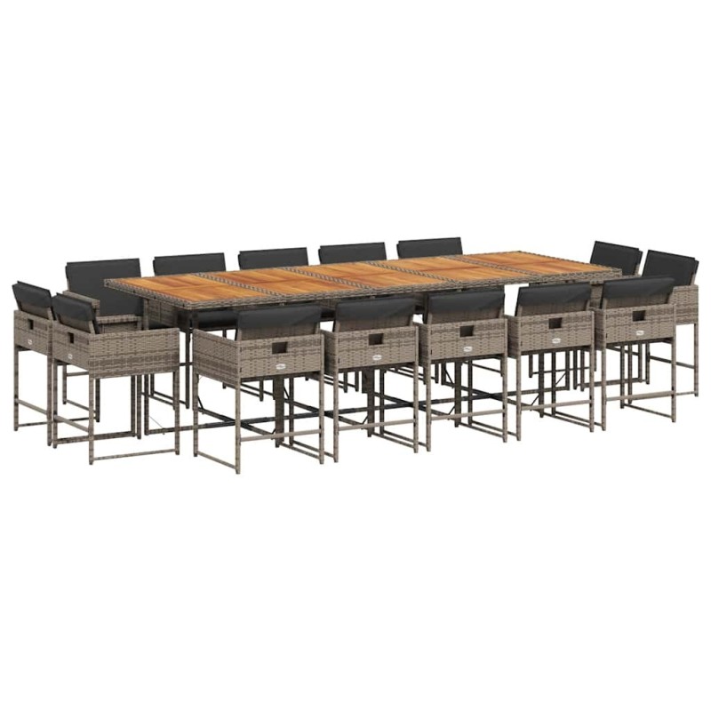 Ensemble de canapés d'extérieur 8 pcs Gris Naturel et Clair 484196484196