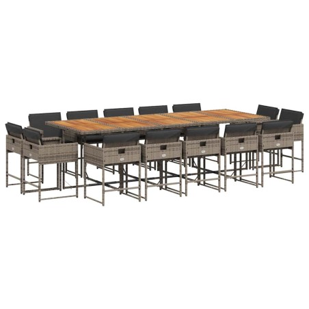 Ensemble de canapés d'extérieur 8 pcs Gris Naturel et Clair 484196484196