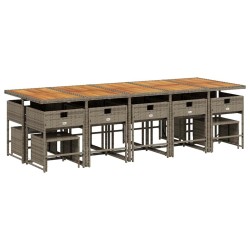 Ensemble de canapés d'extérieur 8 pcs Gris Naturel et Clair 484197484197