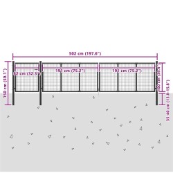 Ensemble de canapés d'extérieur 9 pcs Gris Naturel et Clair 484405484405