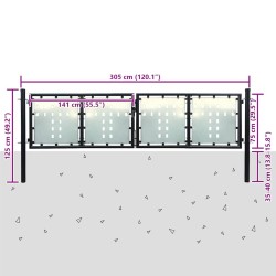 Ensemble de canapés d'extérieur 8 pcs Gris Naturel et Clair 484412484412