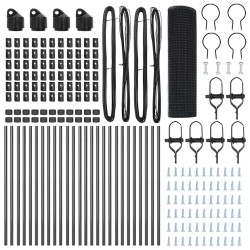 Ensembles de canapés avec coussin 10 pcs Gris Naturel et Clair 484494484494