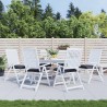 Clôture de jardin 6 pcs Blanc 10,2 x 1,5 m 484698484698