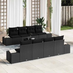 Ensemble de canapé de jardin avec coussin 6 pcs Gris polyrotin 485068485068