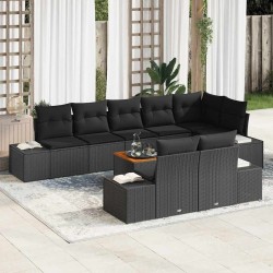 Ensemble de canapé de jardin avec coussin 6 pcs Gris Poly rotin 485073485073