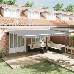 Ensemble de canapé de jardin avec coussin 9 pcs Gris polyrotin 485095485095