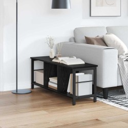 Salon de jardin 11 pcs avec coussins noir résine tressée 485374485374