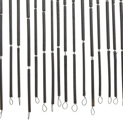 Ensemble de clôture WPC 9 Carré + 1 Incliné 1657x186 cm Gris 486325486325